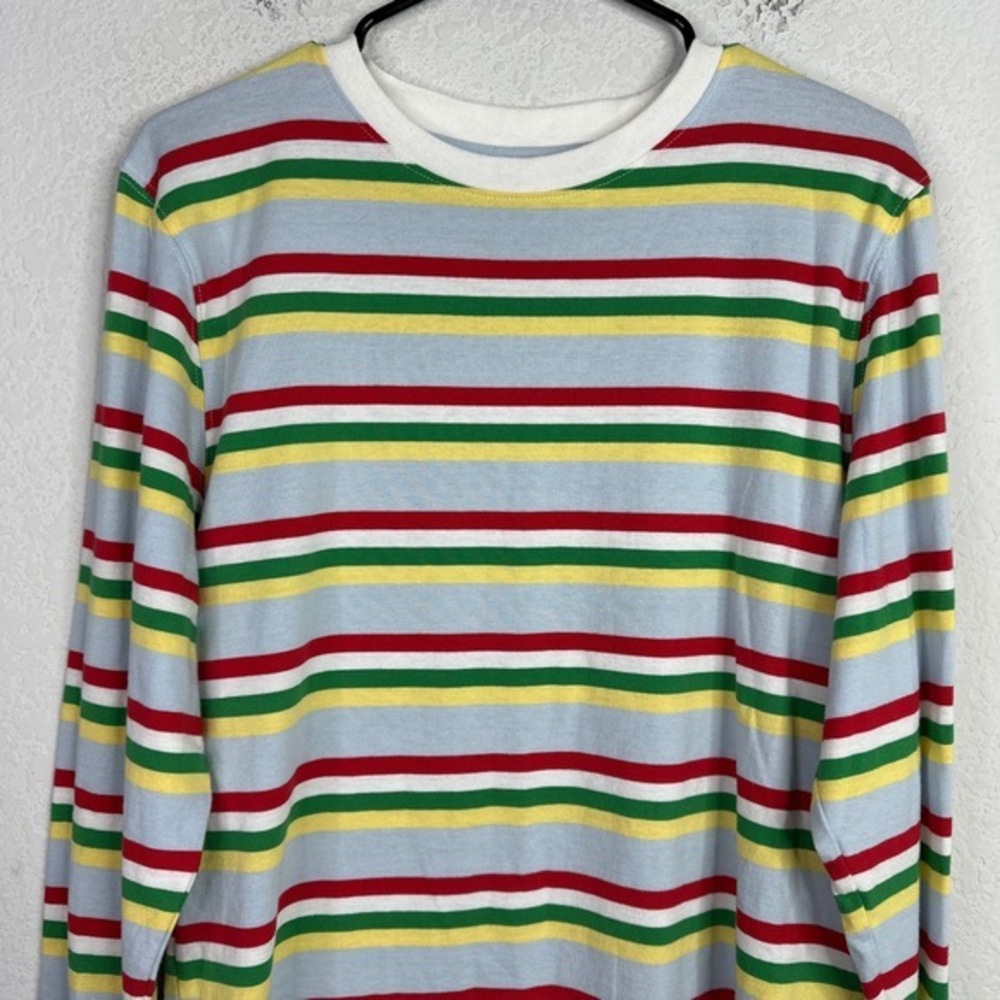 Empyre Shirt Mens Small Multicolor Striped Long Sleeve Retro Pullover Casual - Picture 3 of 7
